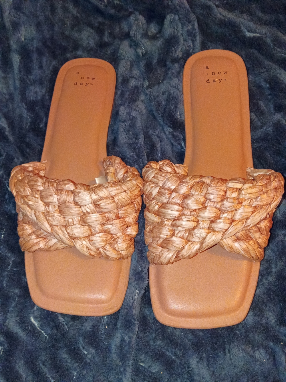 A New Day Woven Slide Sandals - Tan